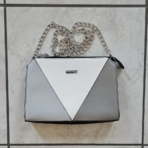 Stylish Gray and White Women's Bag